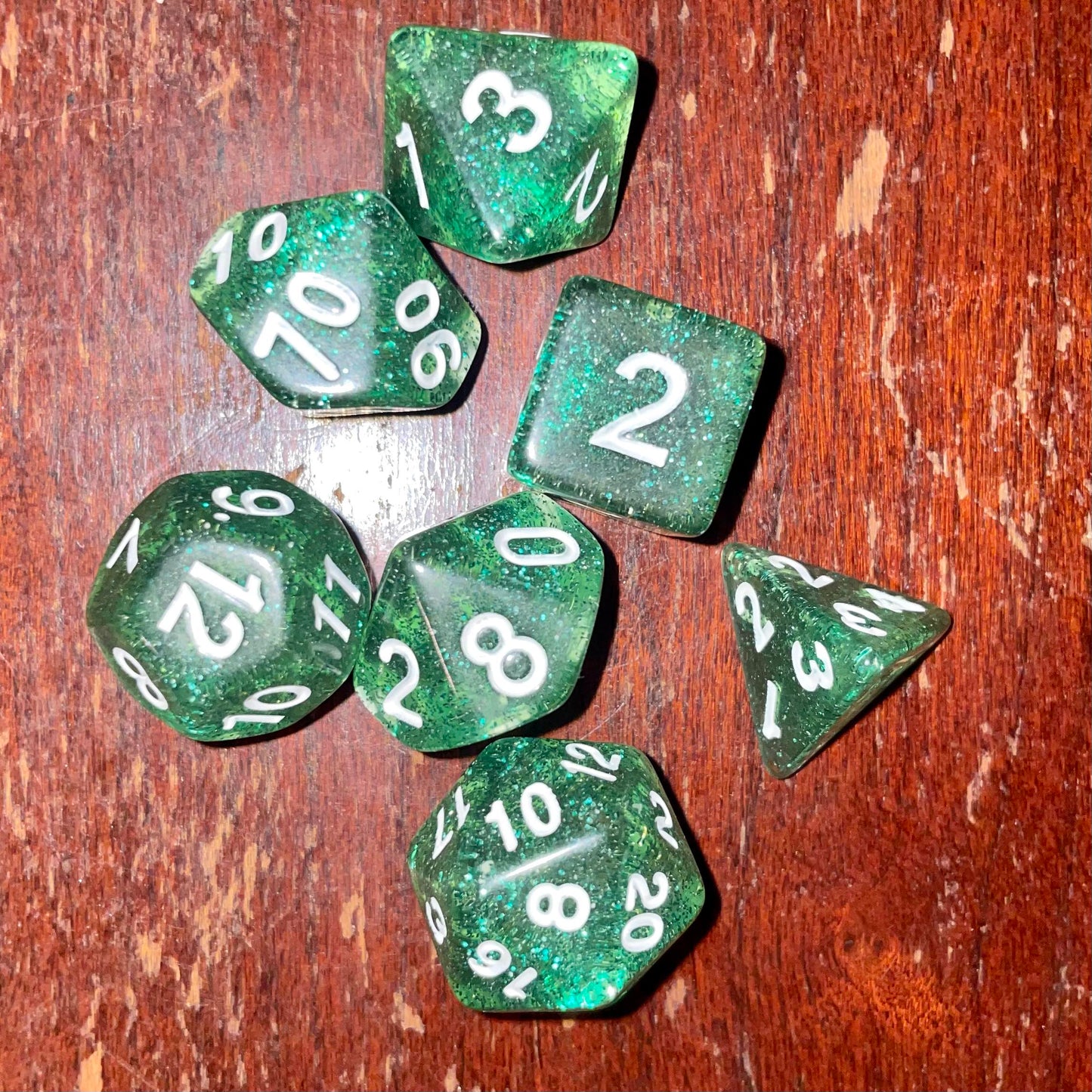 Premium Acrylic Polyhedral 7-Dice Set | Eco-Friendly | 16mm