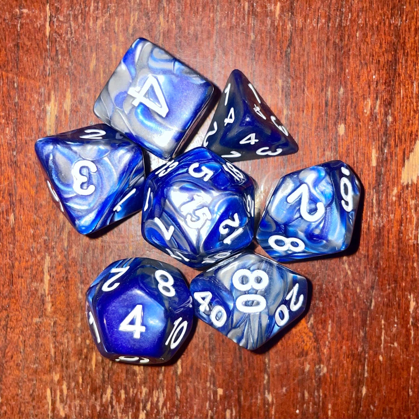 Premium Acrylic Polyhedral 7-Dice Set | Eco-Friendly | 16mm