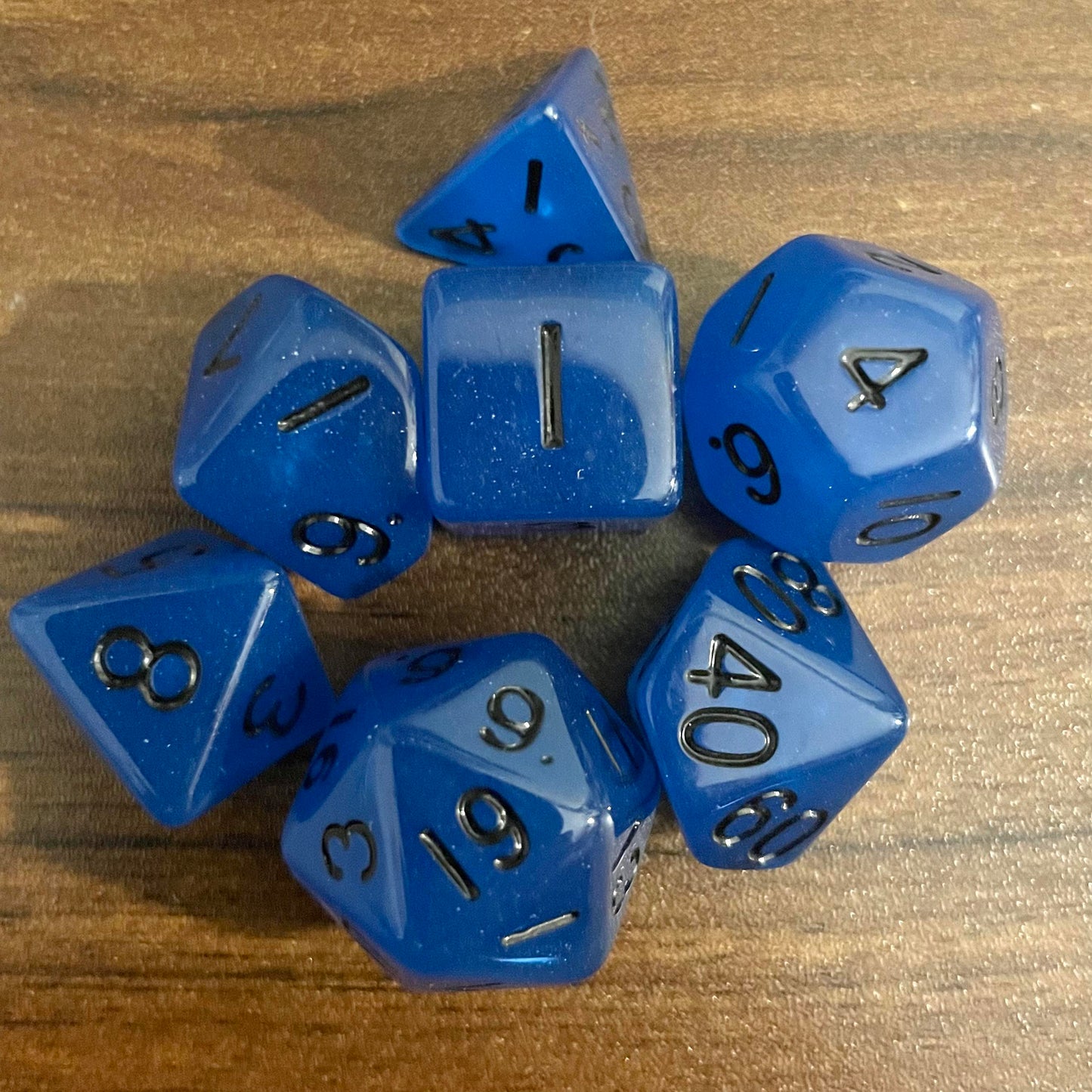 Glow in the Dark Acrylic Dice Set | 16mm