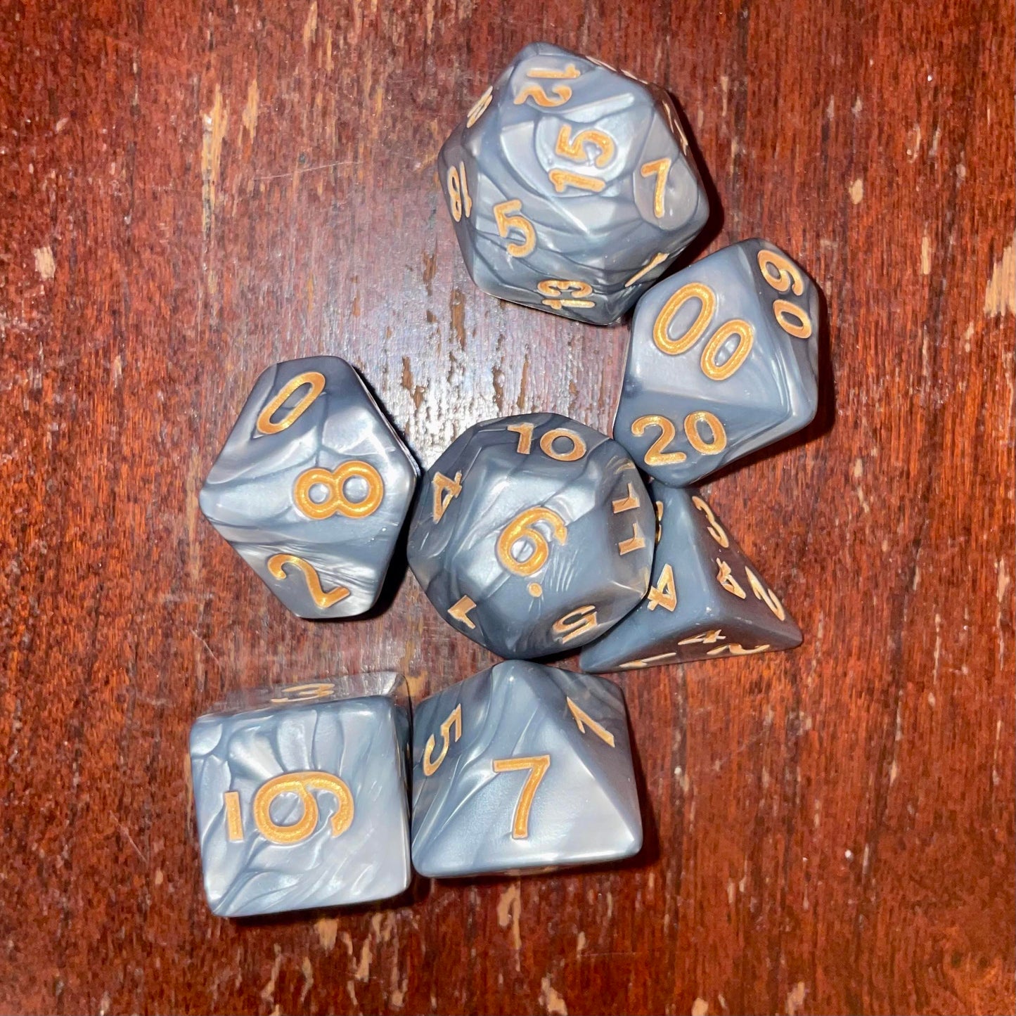 Premium Acrylic Polyhedral 7-Dice Set | Eco-Friendly | 16mm